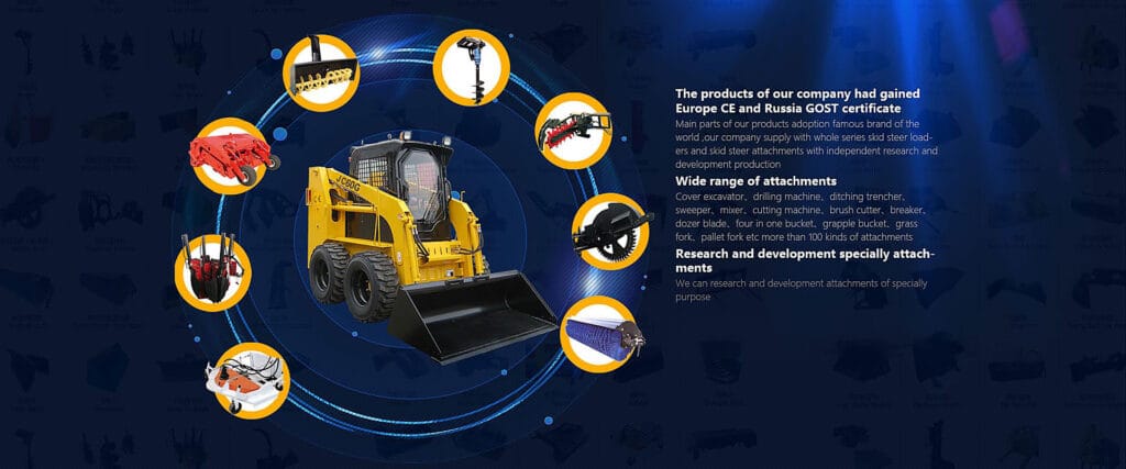 skid steer loader attachments supplier wholesale export manufacturer BOKK China