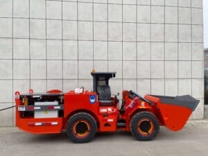electric underground LHD loader with cable for narrow mine vein