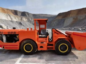 electric underground LHD loader with cable for narrow mine vein
