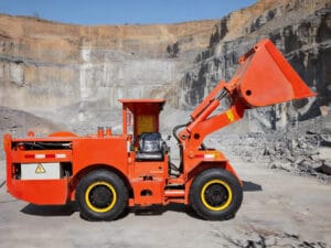electric underground LHD loader with cable for narrow mine vein